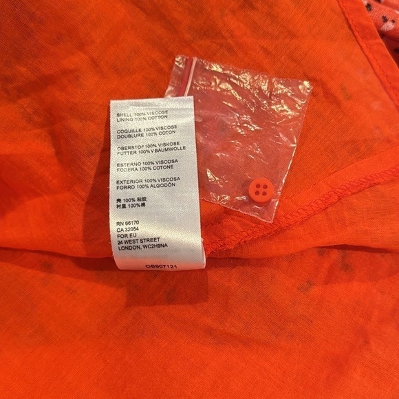 Free People NWOT orange dress - Picture 9 of 10